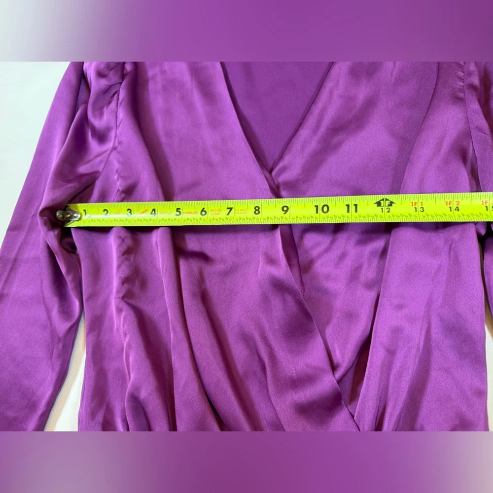 Strut and Bolt purple wrap bodysuit FLAW size small (Bin X) - Picture 10 of 10